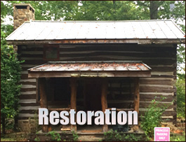 Historic Log Cabin Restoration  Asheboro, North Carolina